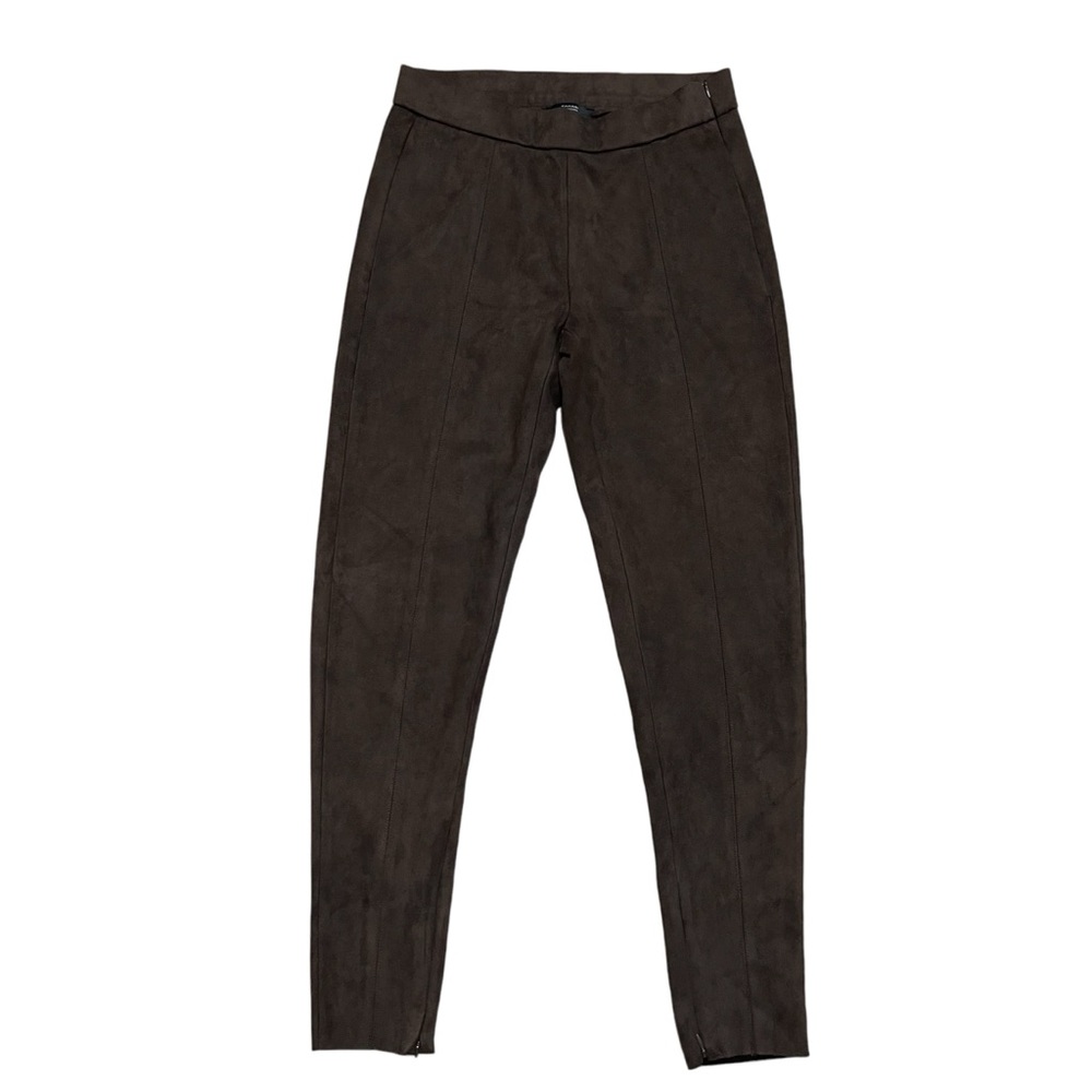 Tahari Faux Leather Suede Cigarette Pants Size Small